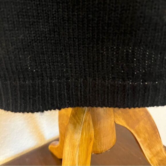 VTG 90s Black and White Geometric Sweater Dress by Yarnworks Petite Size MP/S - Picture 11 of 16